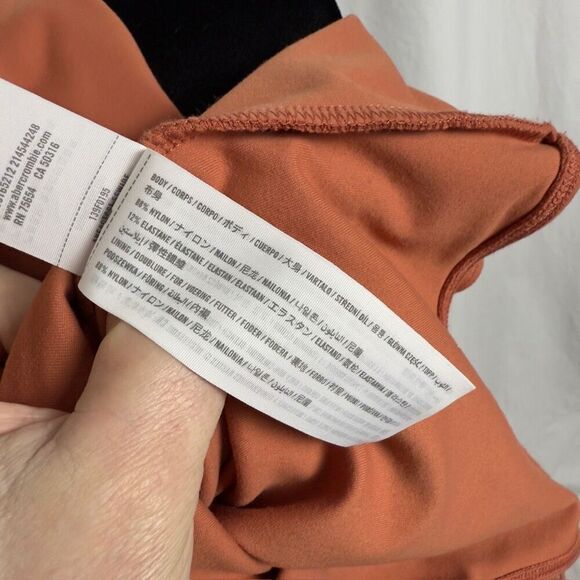 Abercrombie & Fitch Orange V-Neck Bodysuit - Women’s M - Picture 8 of 9